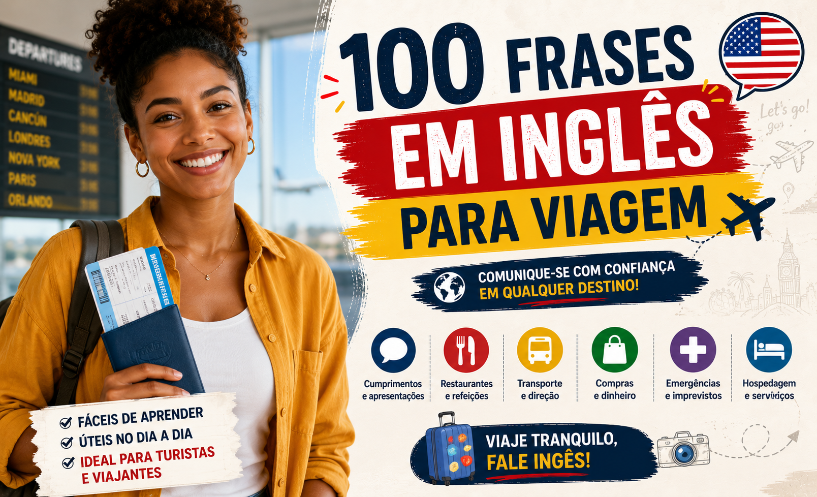 100 frases em inglês para viagem: guia completo e prático