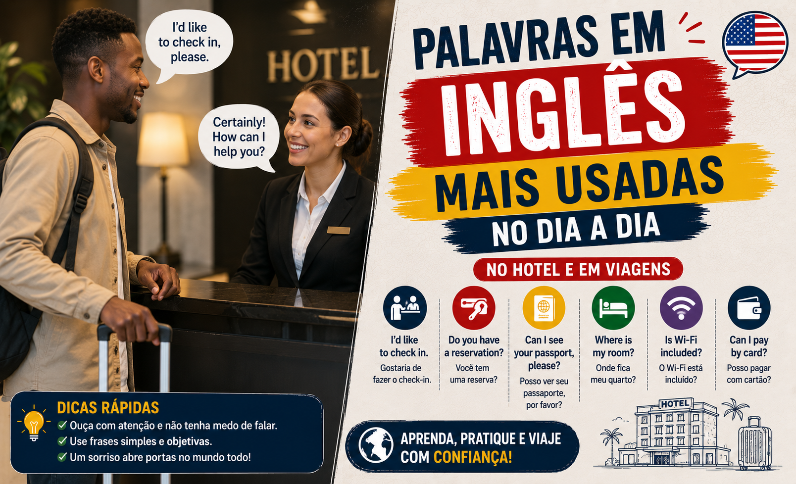 Palavras em inglês mais usadas no dia a dia