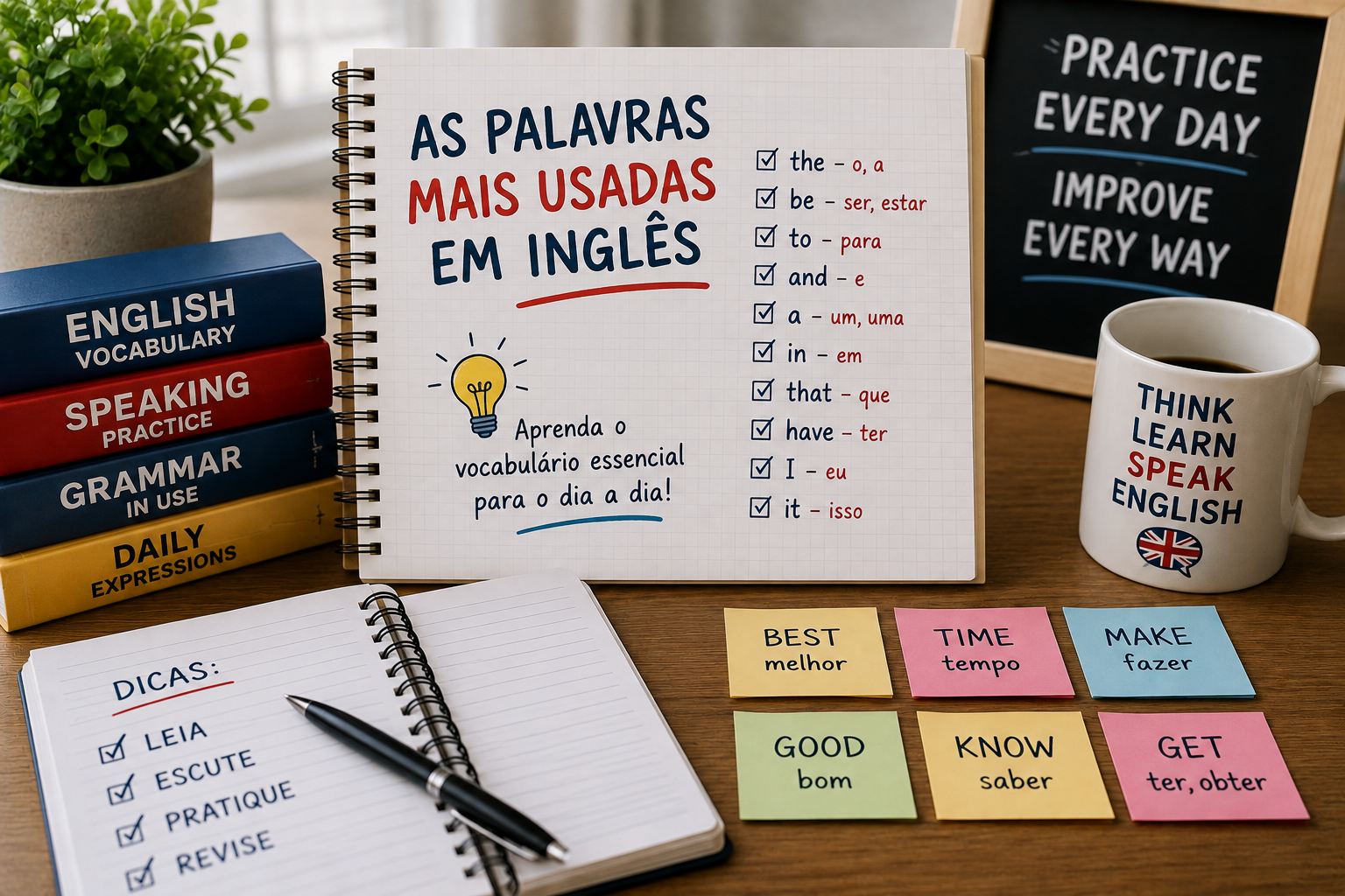 As palavras mais usadas em inglês: por onde começar o vocabulário